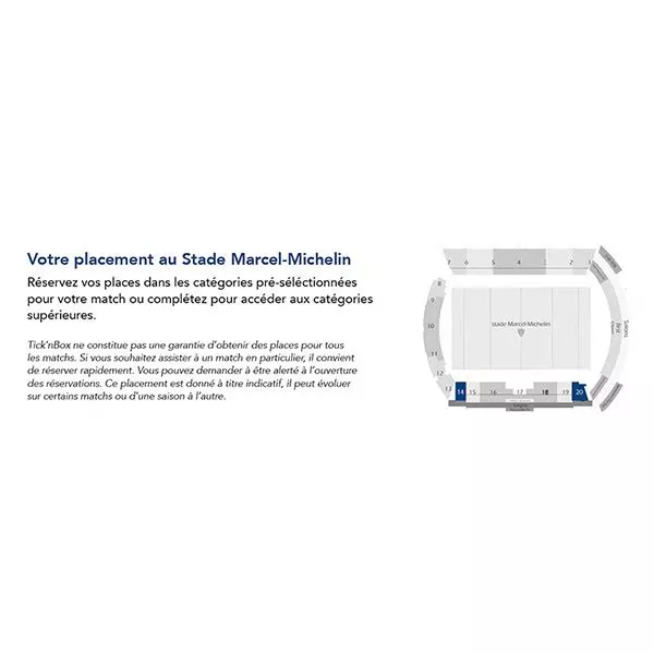 Coffret Cadeau ASM Clermont – 2 Places En Pesage Pour Un Match à Domicile – Ticketbox, Valable 24 Mois, Expérience Supporter