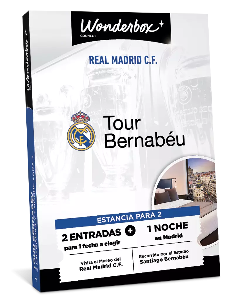 Cofre Regalo Real Madrid - Tour Bernabéu con Estancia ...