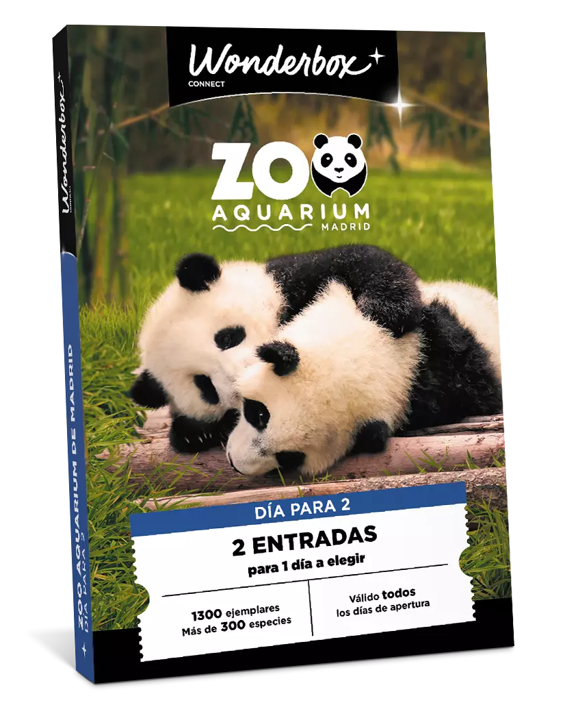 Cofre Regalo Zoo Aquarium de Madrid Día en Duo Wonderbox Connect