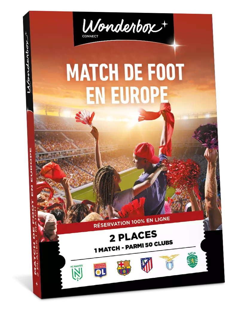 Coffret Cadeau 100% Foot Européen Match en Duo Wonderbox Connect