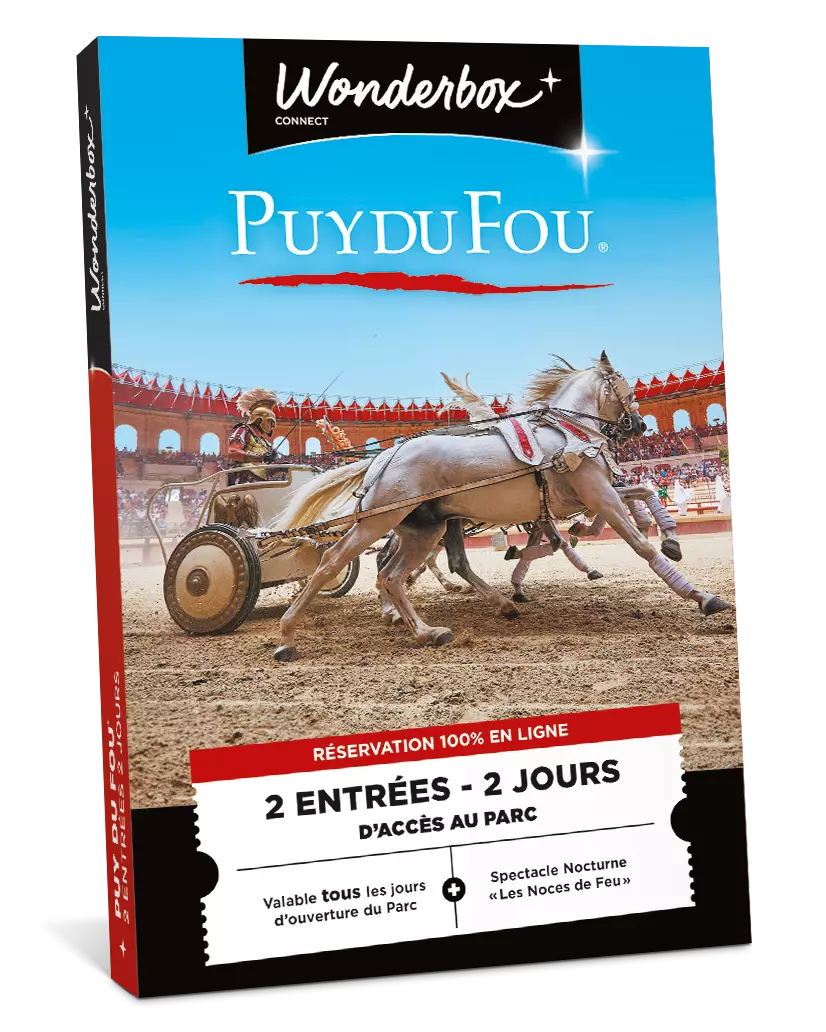 Coffret Wonderbox Puy Du Fou – 2 Jours Pour 2 Adultes + 1 Nuit Hôtel Grand Siècle Avec Petit Déj Et Spectacle Les Noces De Feu