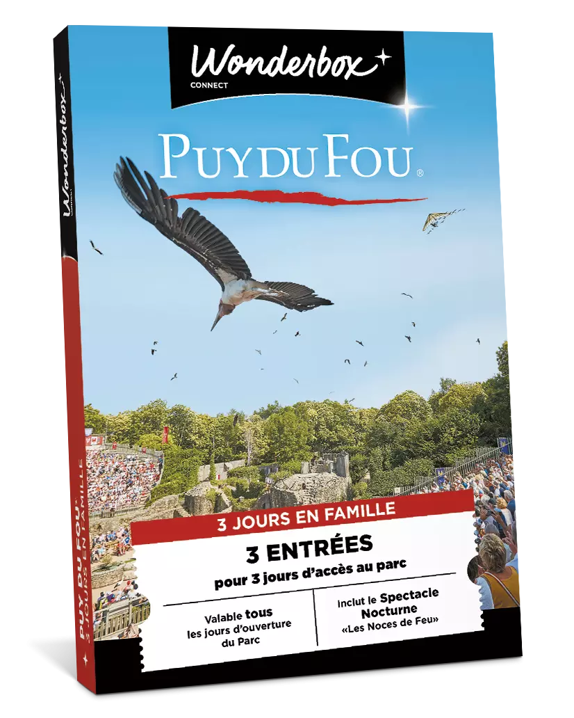 Coffret Cadeau - TICKETBOX - Puy Du Fou - 1 Jour / 1 Enfant - La Poste