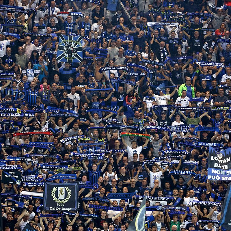 Tifosi dell'Atalanta BC.