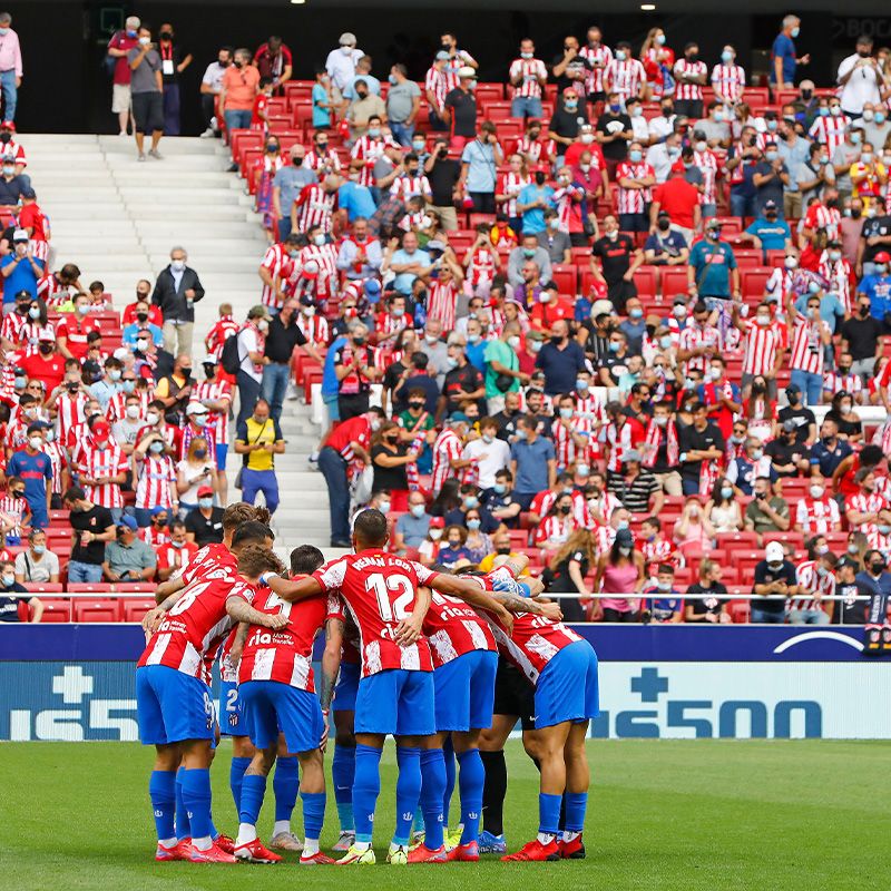 Giocatori dell'Atlético de Madrid.