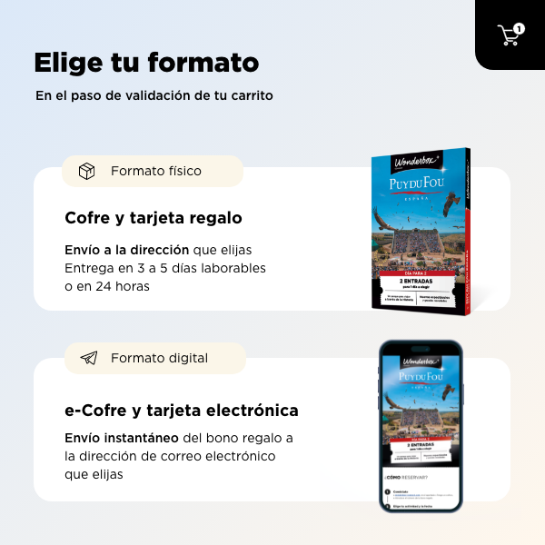 Elige tu formato: Formato fisico o e-Cofre y tarjeta electrónica.