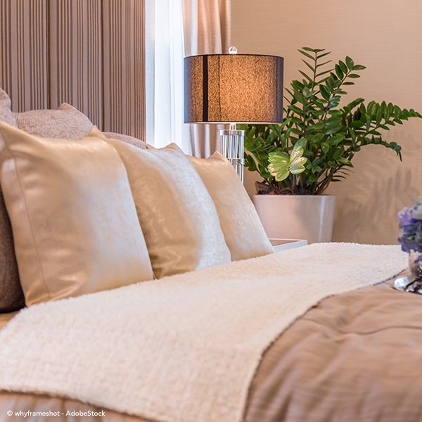 Una habitación de hotel.