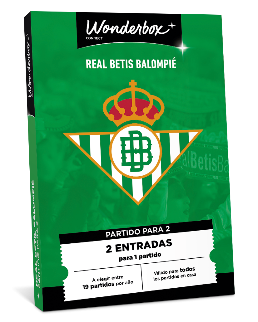 Cofre Regalo Real Betis - 1 Partido en Duo | Wonderbox Connect