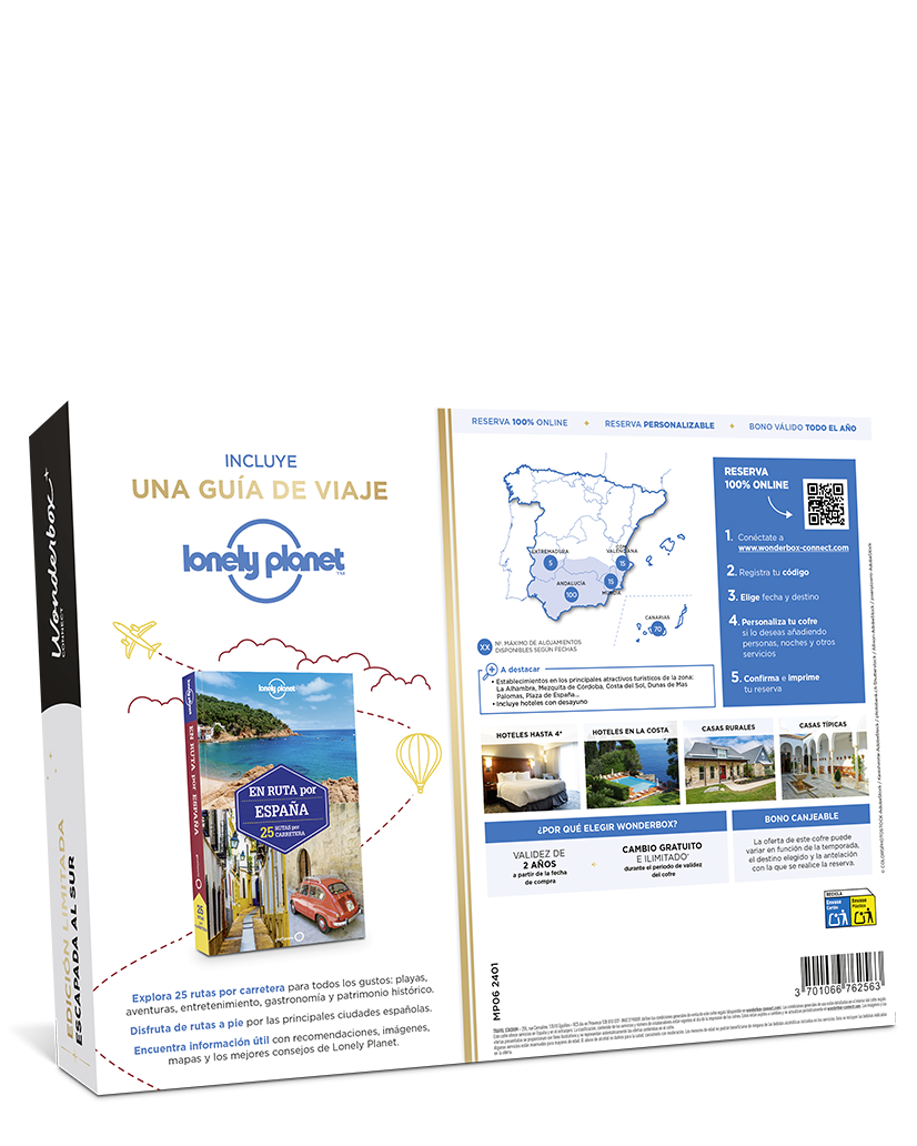 Dorse del Cofre Regalo Escapada Al Sur - 1 Noche Para 2 | Wonderbox Connect