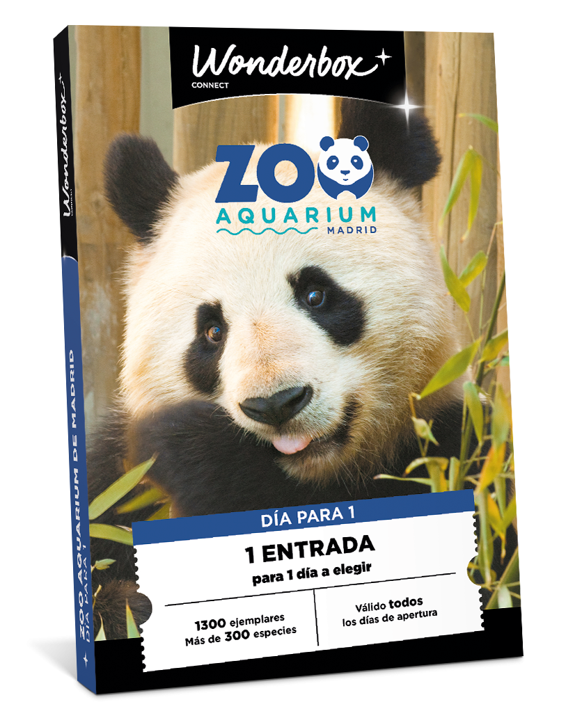 Cofre Regalo Zoo Aquarium de Madrid - 1 Día Para 1 Adulto | Wonderbox Connect