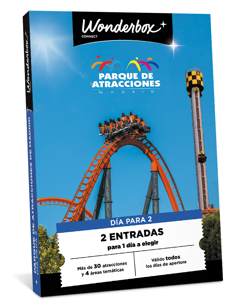 Cofre Regalo Parque de Atracciones de Madrid - 1 Día en Duo | Wonderbox Connect