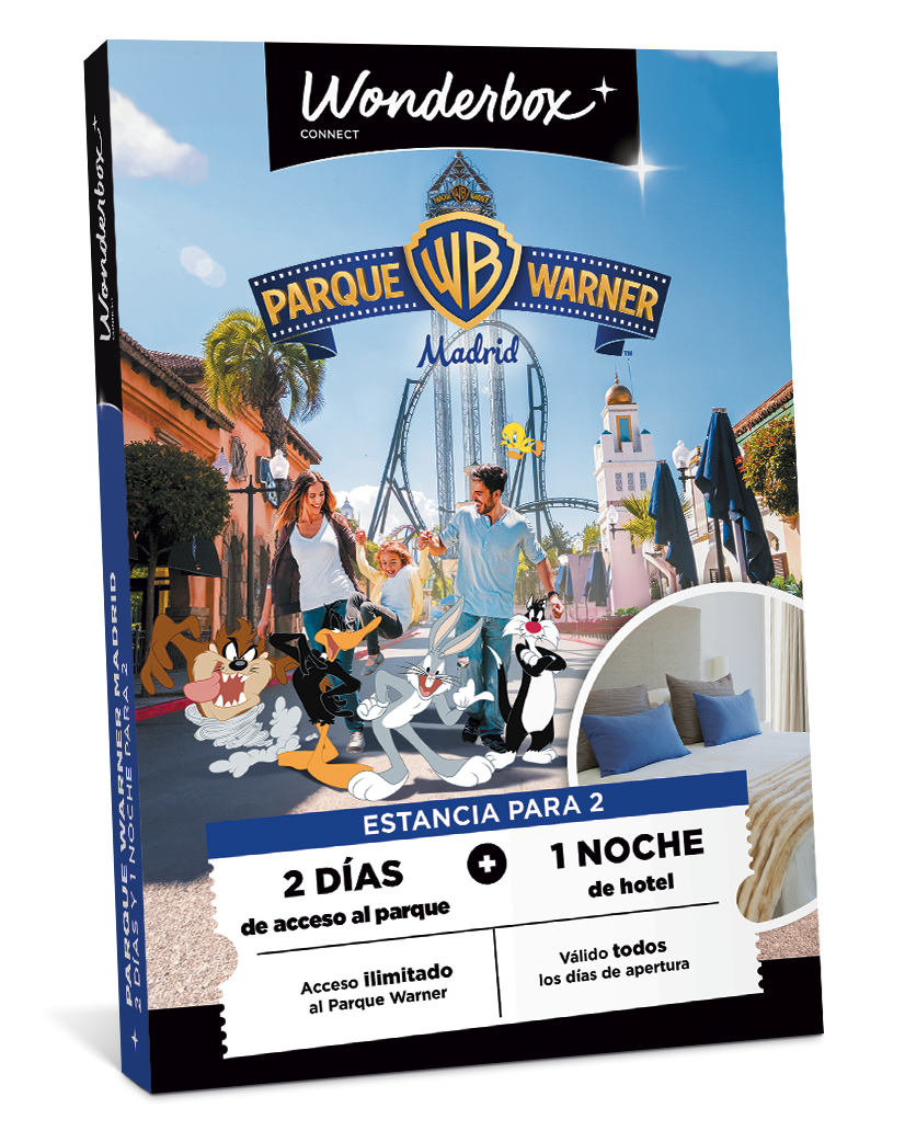 Cofre Regalo Parque Warner - 2 Días con un noche | Wonderbox Connect