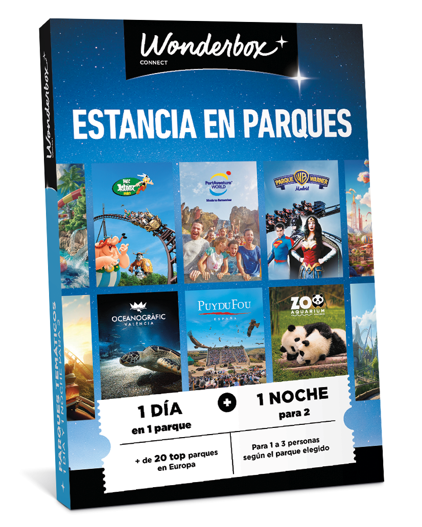Cofre Regalo - Multi Parques con Estancia  | Wonderbox Connect