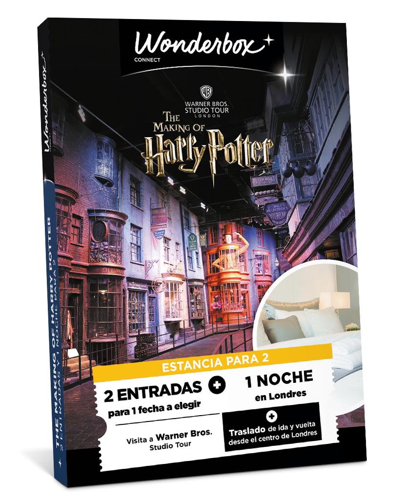 Cofre Regalo Harry Potter Studio - Estancia en Duo | Wonderbox Connect