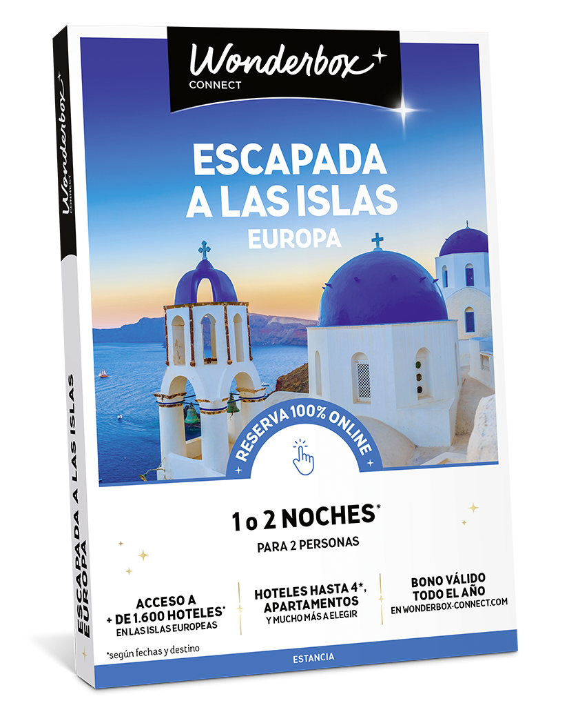 Cofre Regalo Escapada A Las Islas en Europa  - 1 o 2 Noches Para 2 | Wonderbox Connect