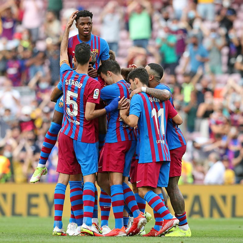 Joueurs du FC Barcelone.