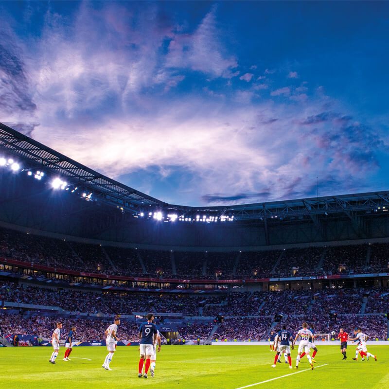 Stade de l'Equipe de France pendant un match.