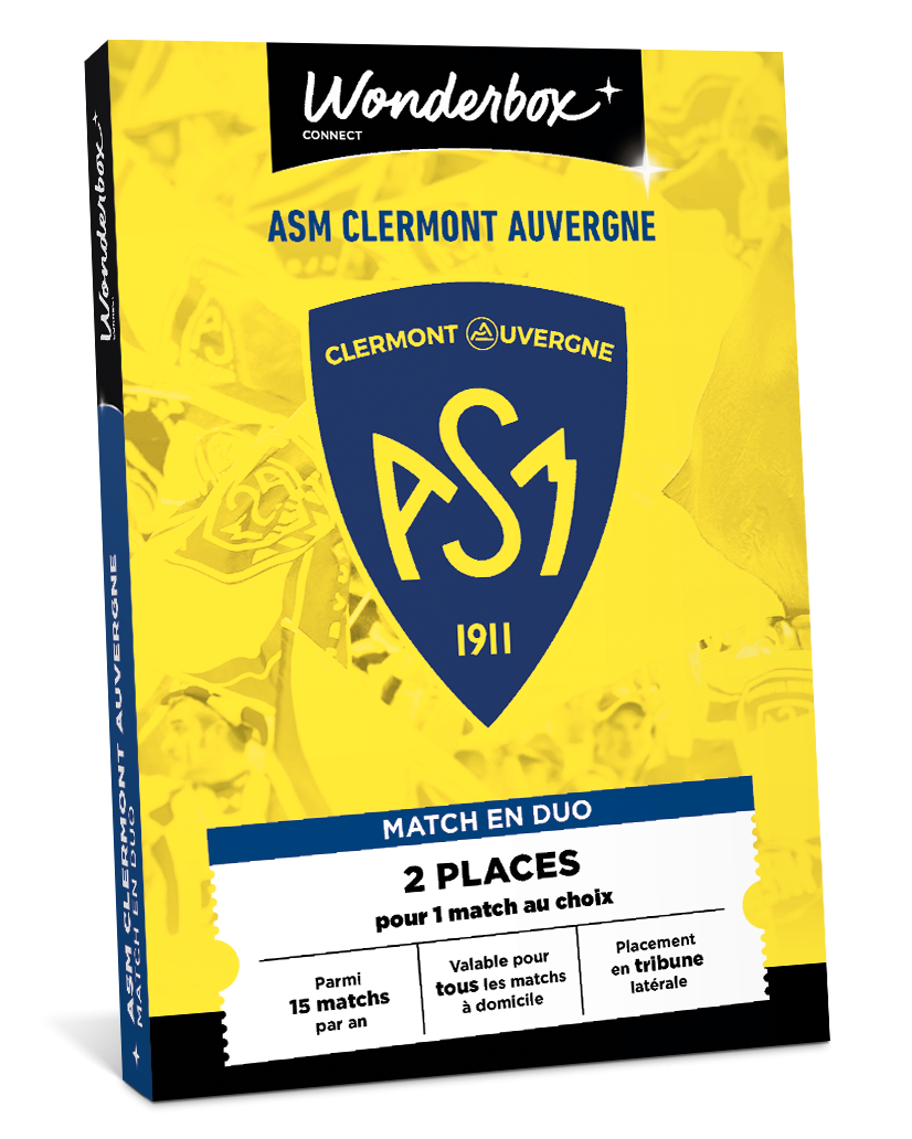 Coffret Cadeau ASM Clermont Auvergne - Match en Duo | Wonderbox Connect