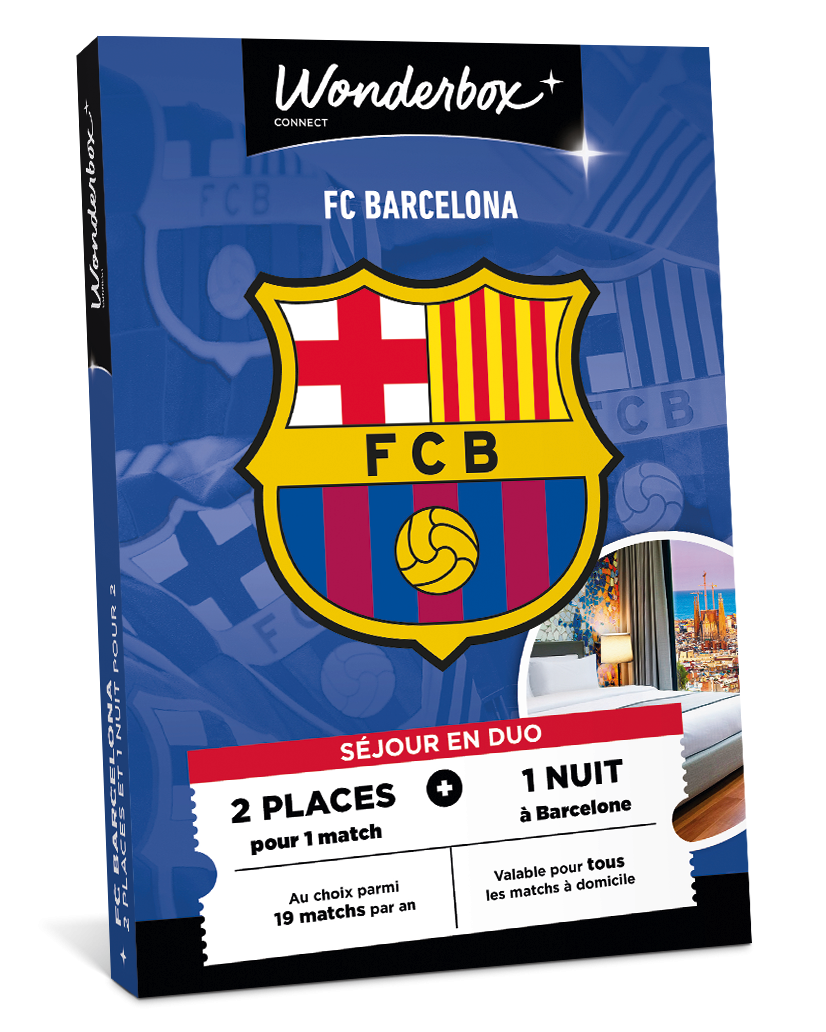 Coffret Cadeau FC Barcelone - Match et Séjour en Duo | Wonderbox Connect