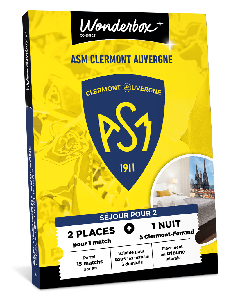 Coffret Cadeau ASM Clermont - Match et Séjour en Duo | Wonderbox Connect
