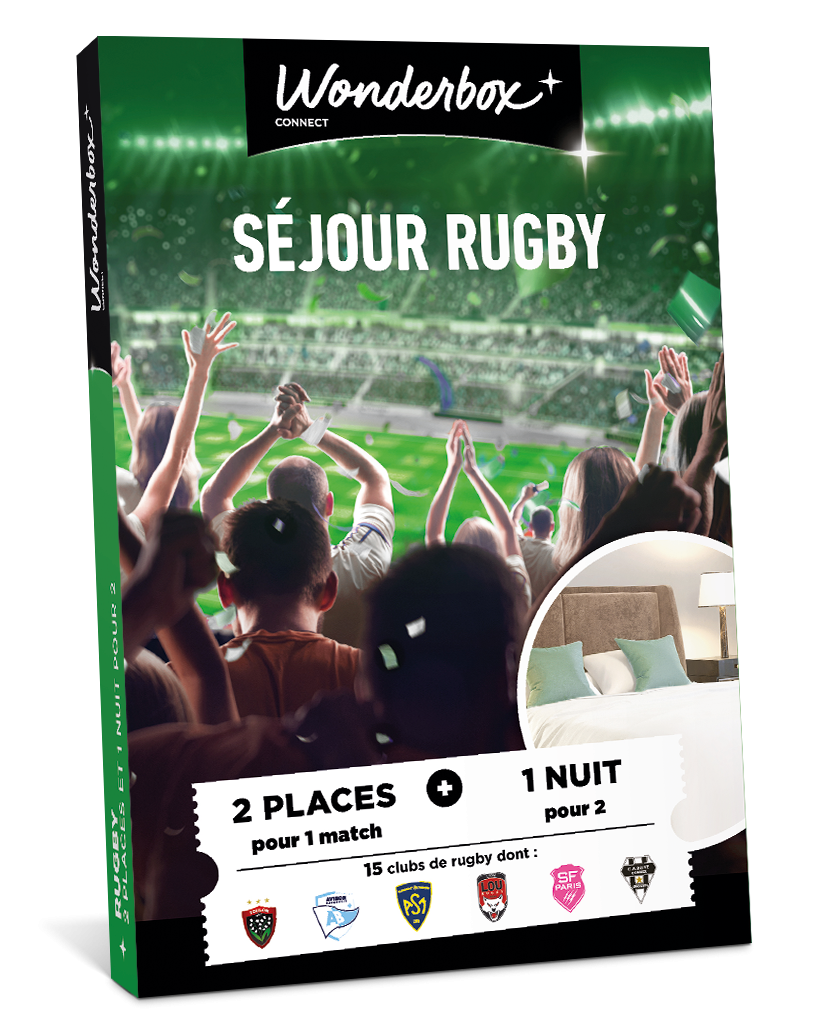 Coffret Cadeau 100% Rugby Séjour - Match et Séjour en Duo | Wonderbox Connect