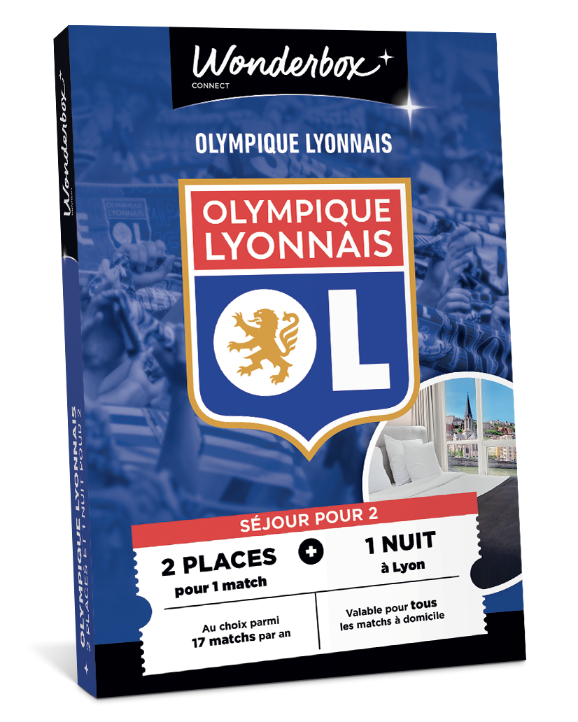 Coffret Cadeau Olympique Lyonnais - Match et Séjour en duo | Wonderbox Connect
