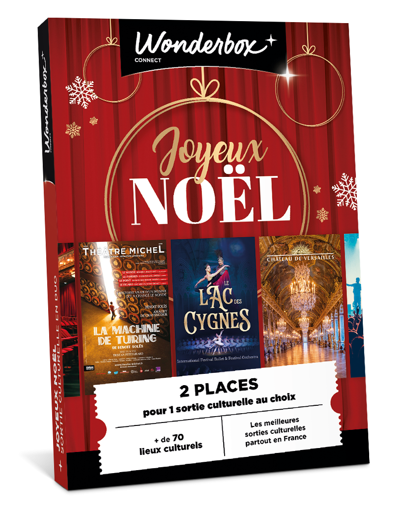 Coffret Cadeau Joyeux Noël culturel - Événement Culturel en Duo | Wonderbox Connect