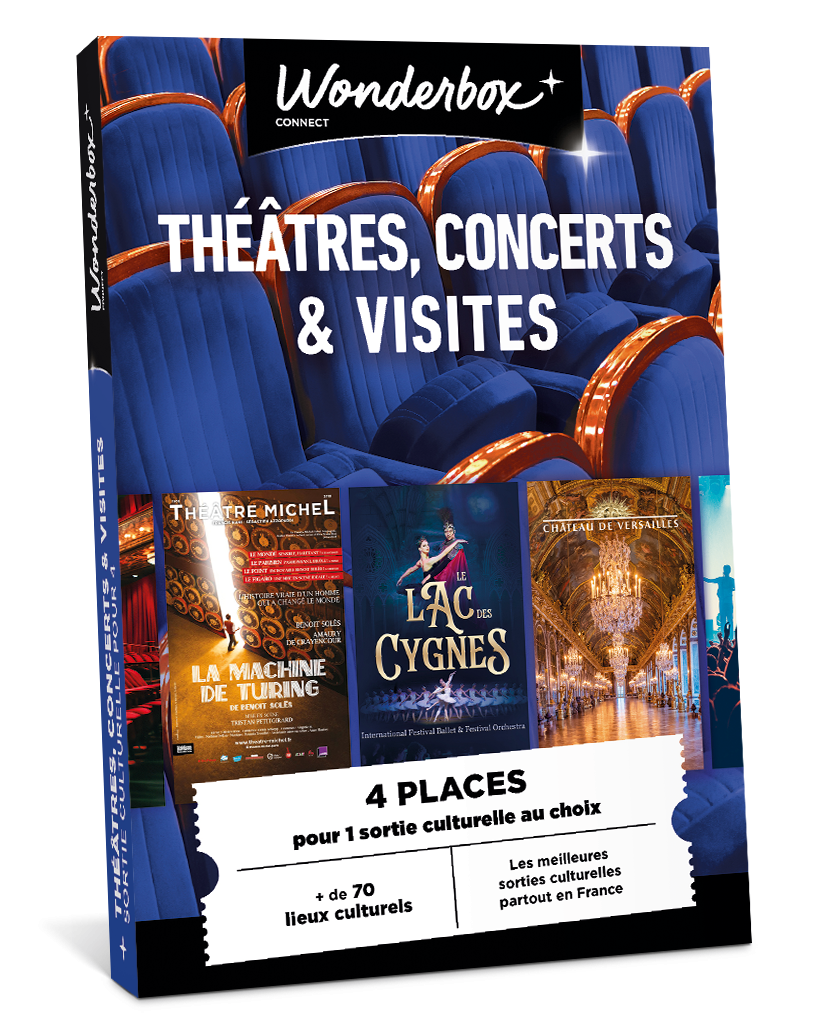 Coffret Cadeau Théâtre, concerts & visites - Activité Culturelle pour 4 | Wonderbox Connect