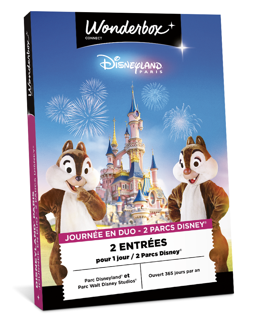 Coffret Cadeau Disneyland Paris - Journée en Duo 2 parcs | Wonderbox Connect