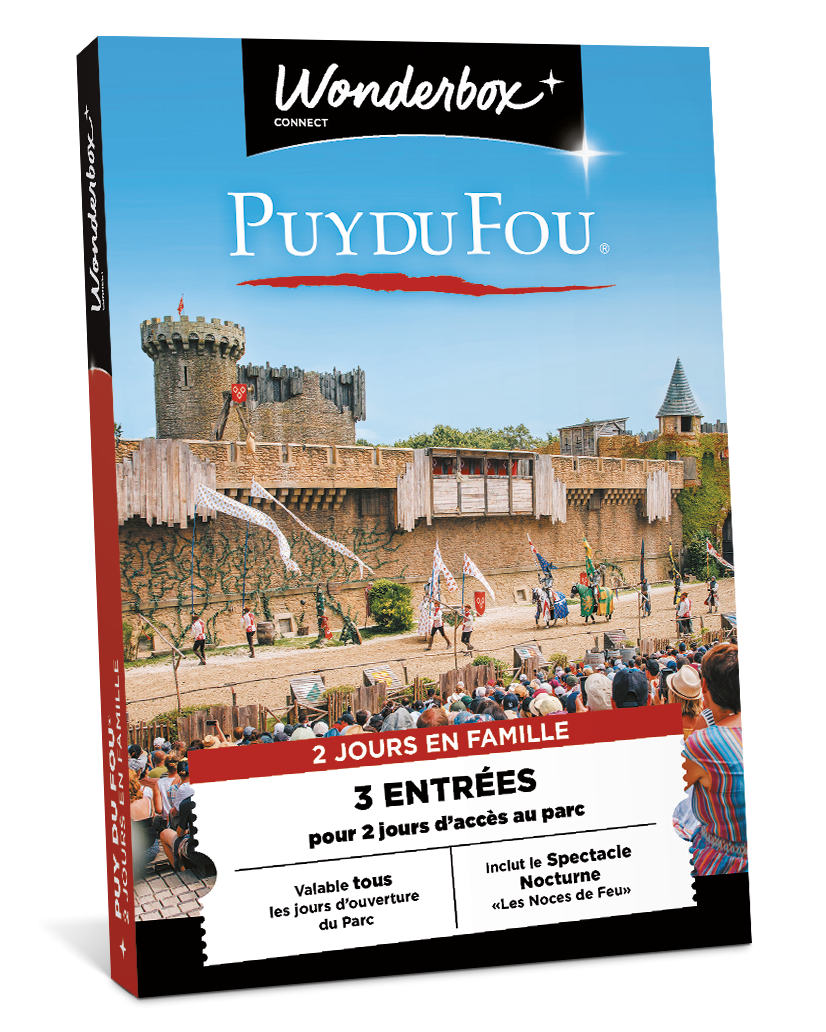 Coffret cadeau Puy du Fou - 2 Jours en Famille | Wonderbox Connect