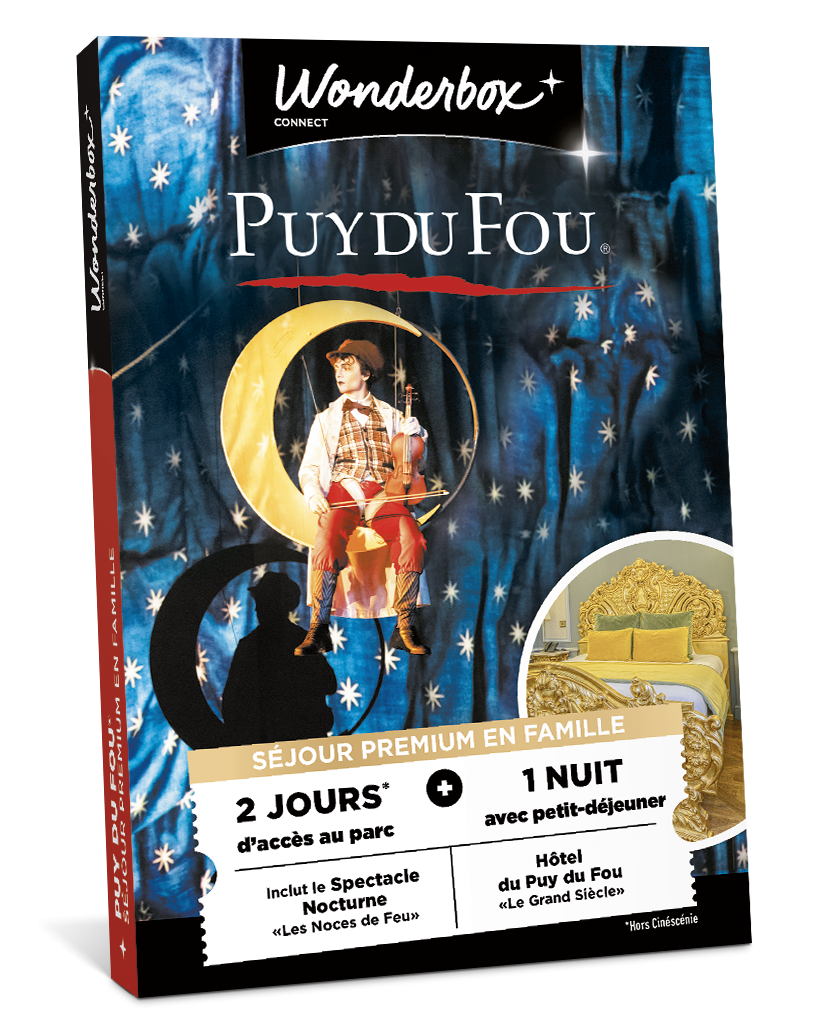 Coffret cadeau Puy du Fou - Séjour Premium en Famille | Wonderbox Connect