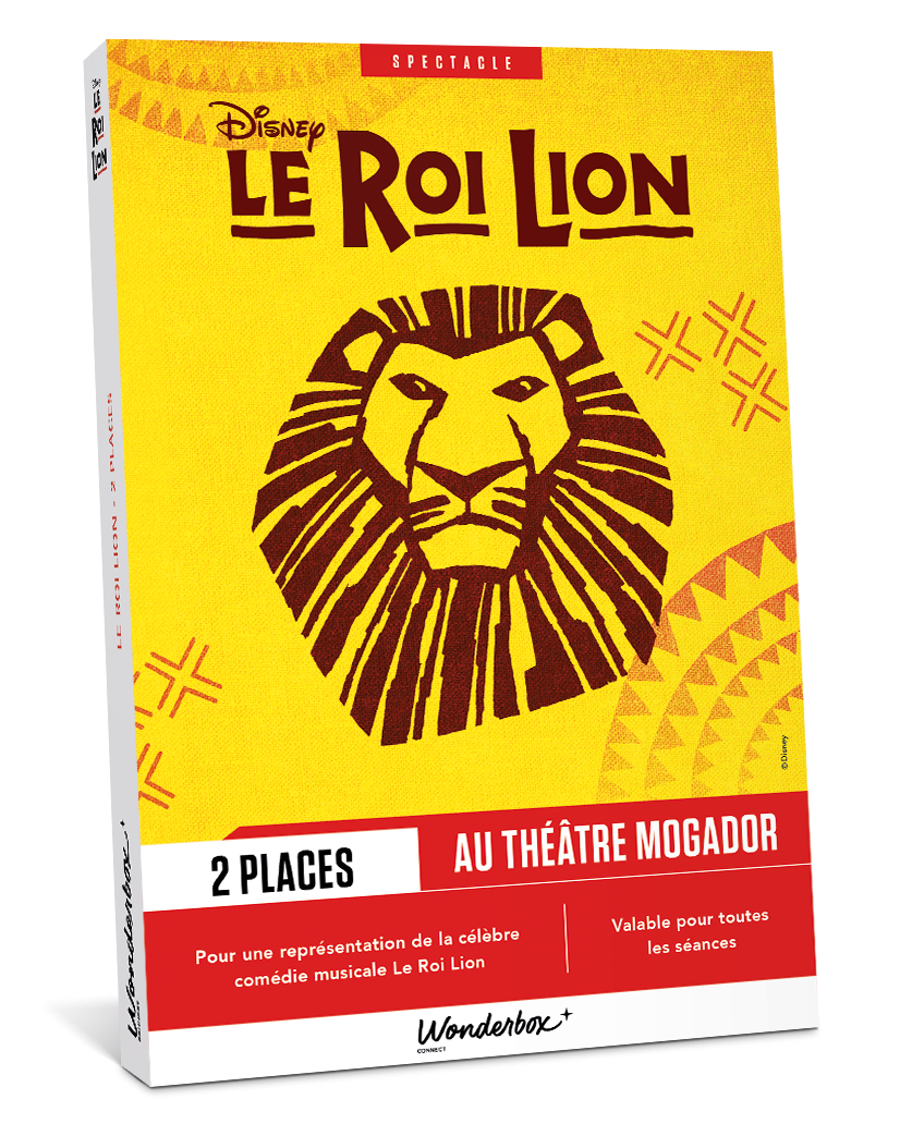 Coffret cadeau Le Roi Lion - 2 Places pour 1 Représentation | Wonderbox Connect