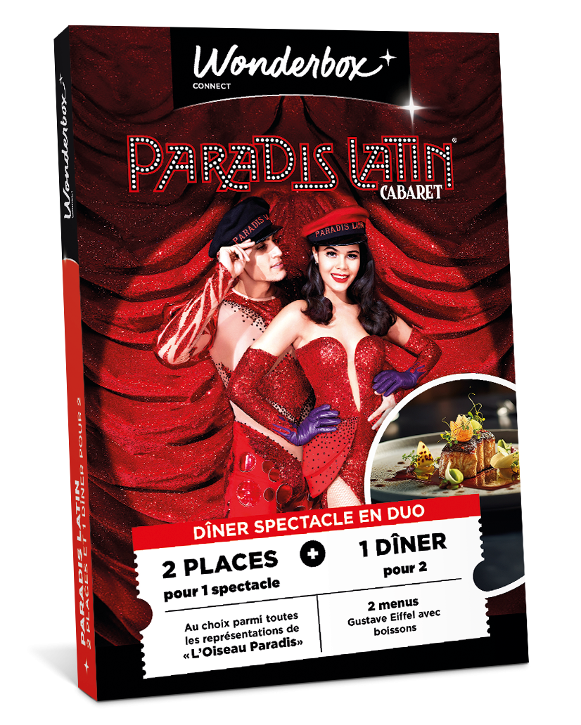 Coffret Cadeau Paradis Latin - Revue et Dîner en Duo | Wonderbox Connect