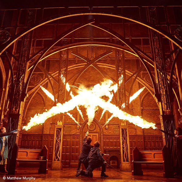 A scene from the Harry Potter and the Cursed Child Broadway show.