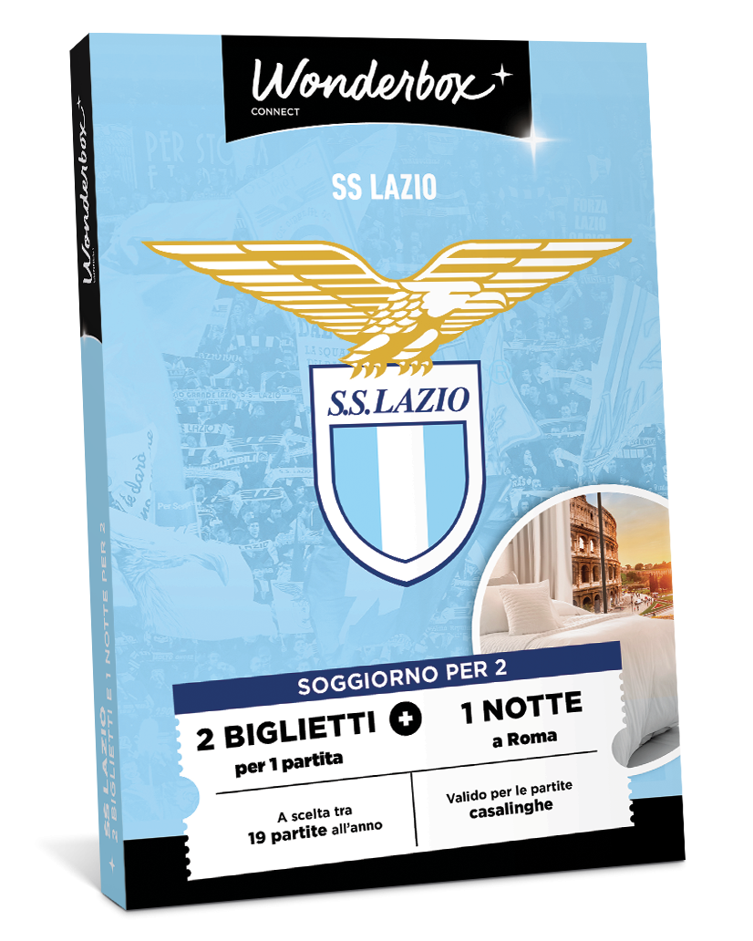 Cofanetto Regalo SS Lazio - Partita e Soggiorno per due | Wonderbox Connect