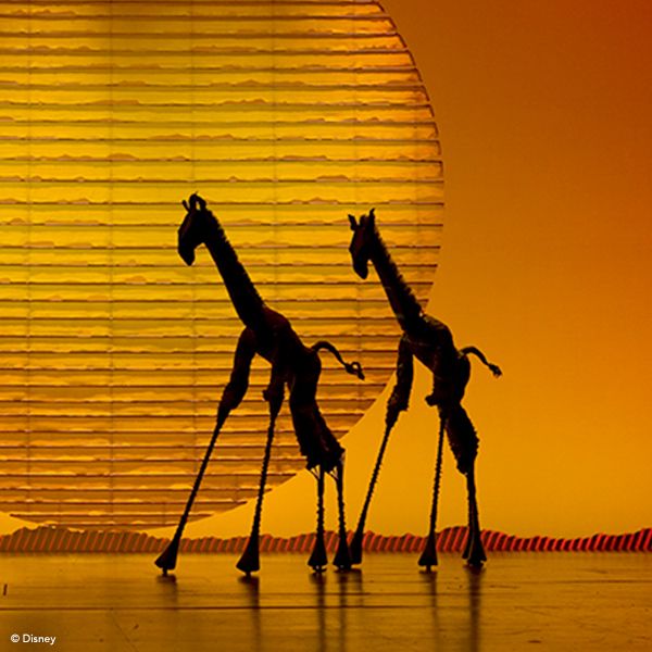 A scene from The Lion King Broadway show.
