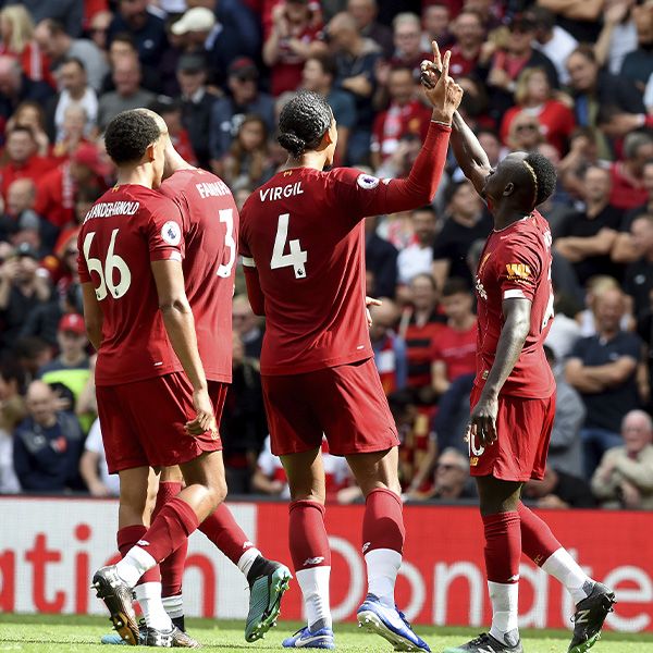 Jugadores del Liverpool FC.