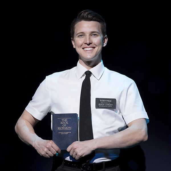 A scene from The Book of Mormon Broadway show.
