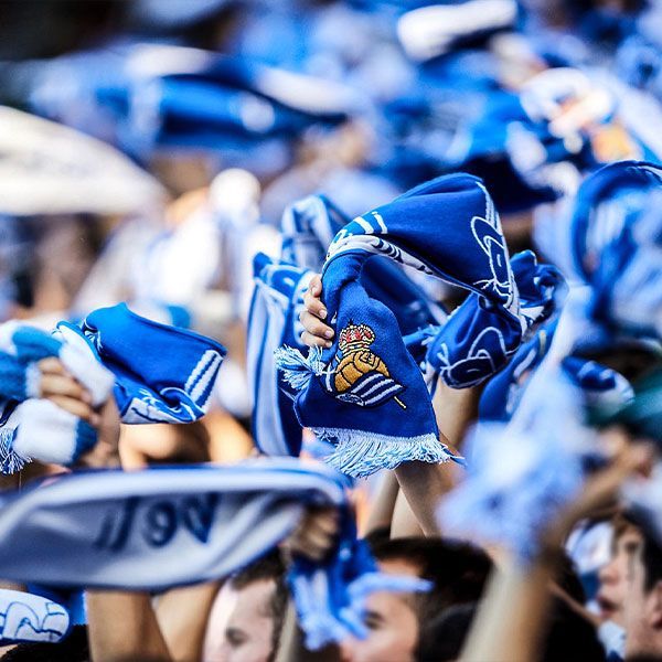 Hinchas de la Real Sociedad.