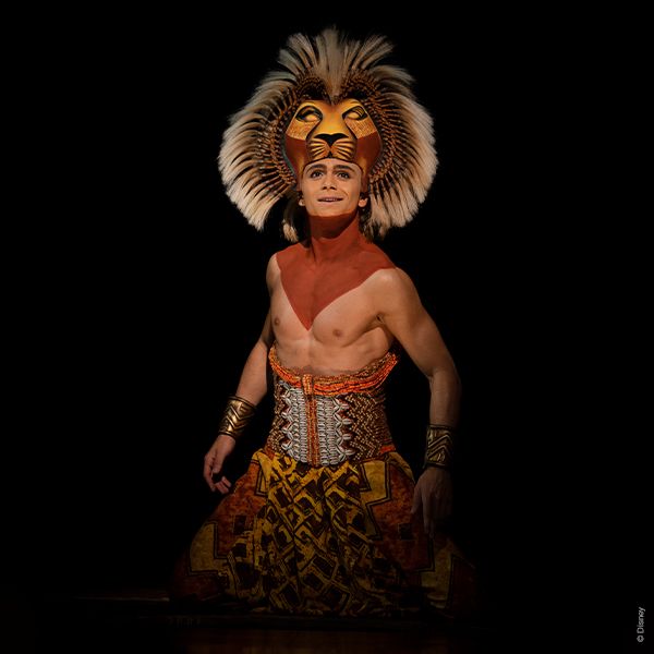 Personnage du spectacle Le Roi Lion.