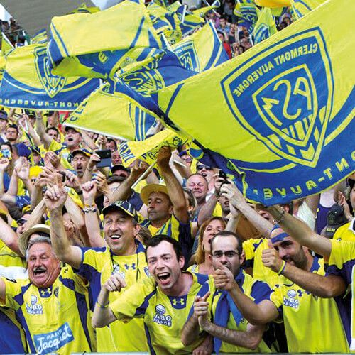 Supporteurs de l'ASM Clermont Auvergne.