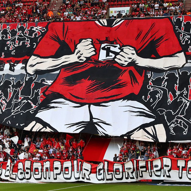 Standaard Luik supporters.