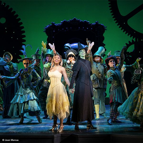 A scene of the Wicked Broadway show.