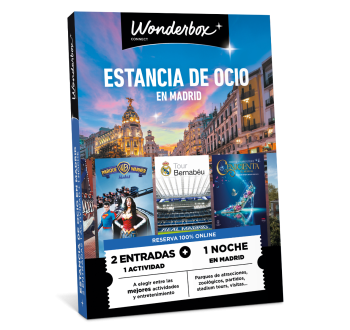 Cofre Regalo 100% Madrid - Estancia y Actividad en Madrid | Wonderbox Connect Cofre Regalo 100% Madrid - Estancia y Actividad en Madrid | Wonderbox Connect