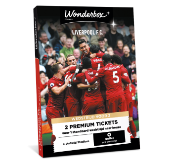 Geschenkdoos Liverpool FC Classic - Wedstrijd & Beleving | Wonderbox Connect Geschenkdoos Liverpool FC Classic - Wedstrijd & Beleving | Wonderbox Connect