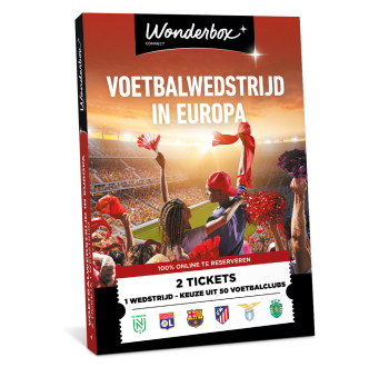 Geschenkdoos Europa’s Voetbalervaring - Beleef Live Wedstrijden | Wonderbox Connect Geschenkdoos Europa’s Voetbalervaring - Beleef Live Wedstrijden | Wonderbox Connect
